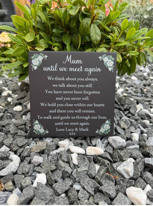 Until we meet again memorial tile