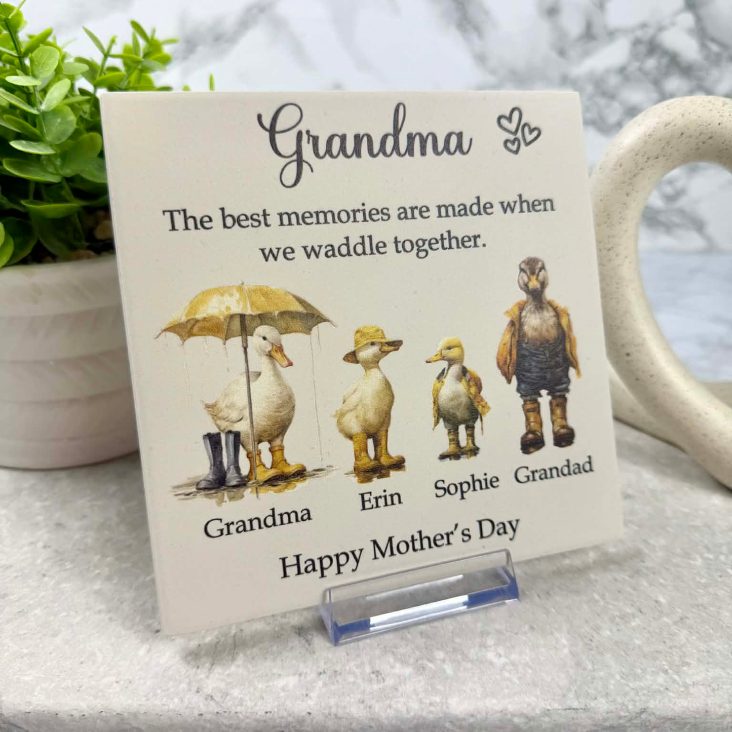 The best memories are made when we waddle together tile