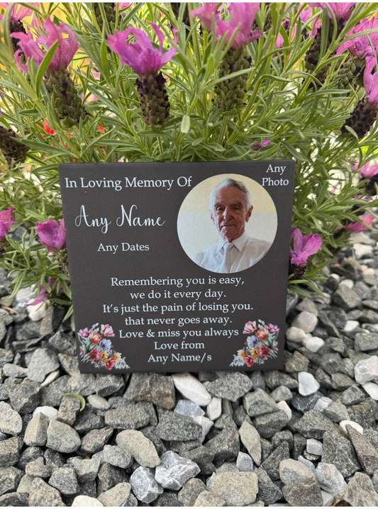 Remembering you is easy with photo memorial tile