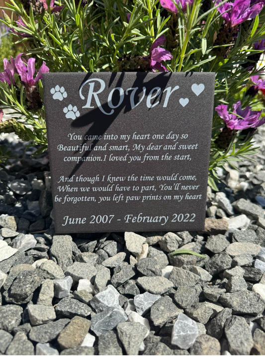 Pet memorial tile you came into my heart one day