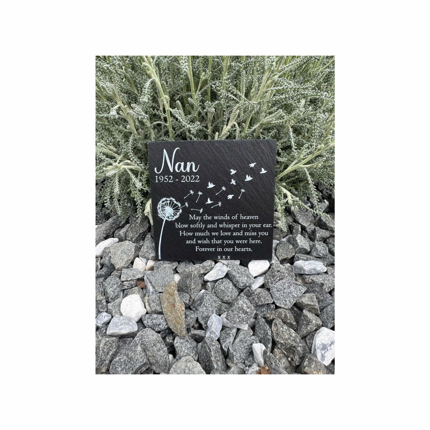 May the winds of heaven memorial slate