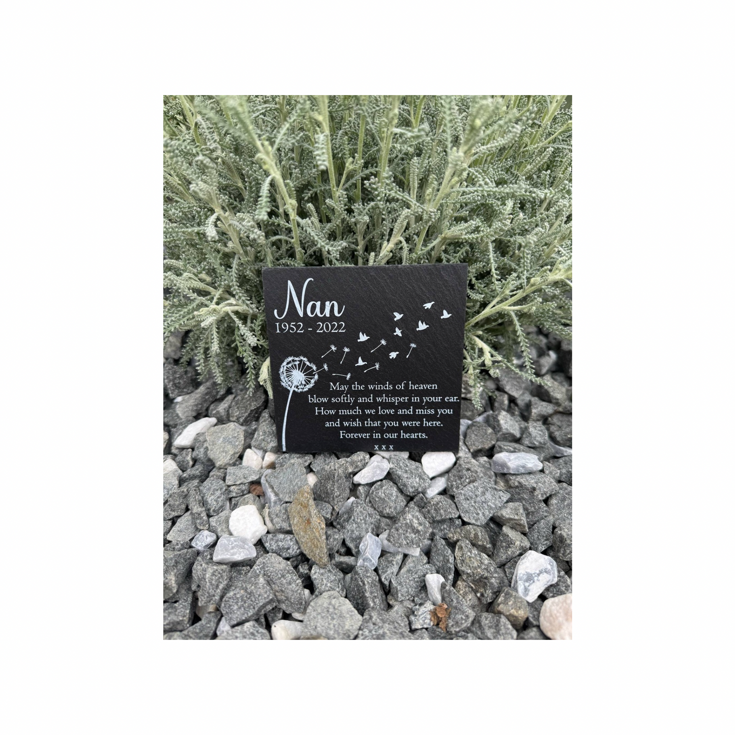 May the winds of heaven memorial slate