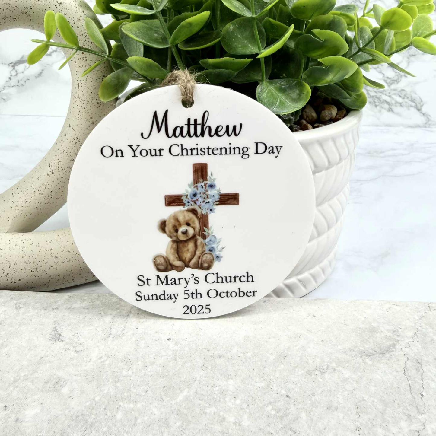Personalised Christening Ornament