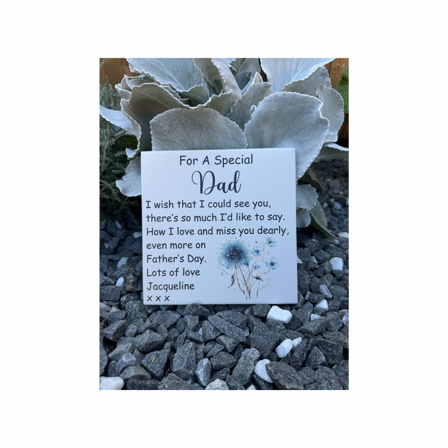 For a special Dad on Father’s Day memorial tile