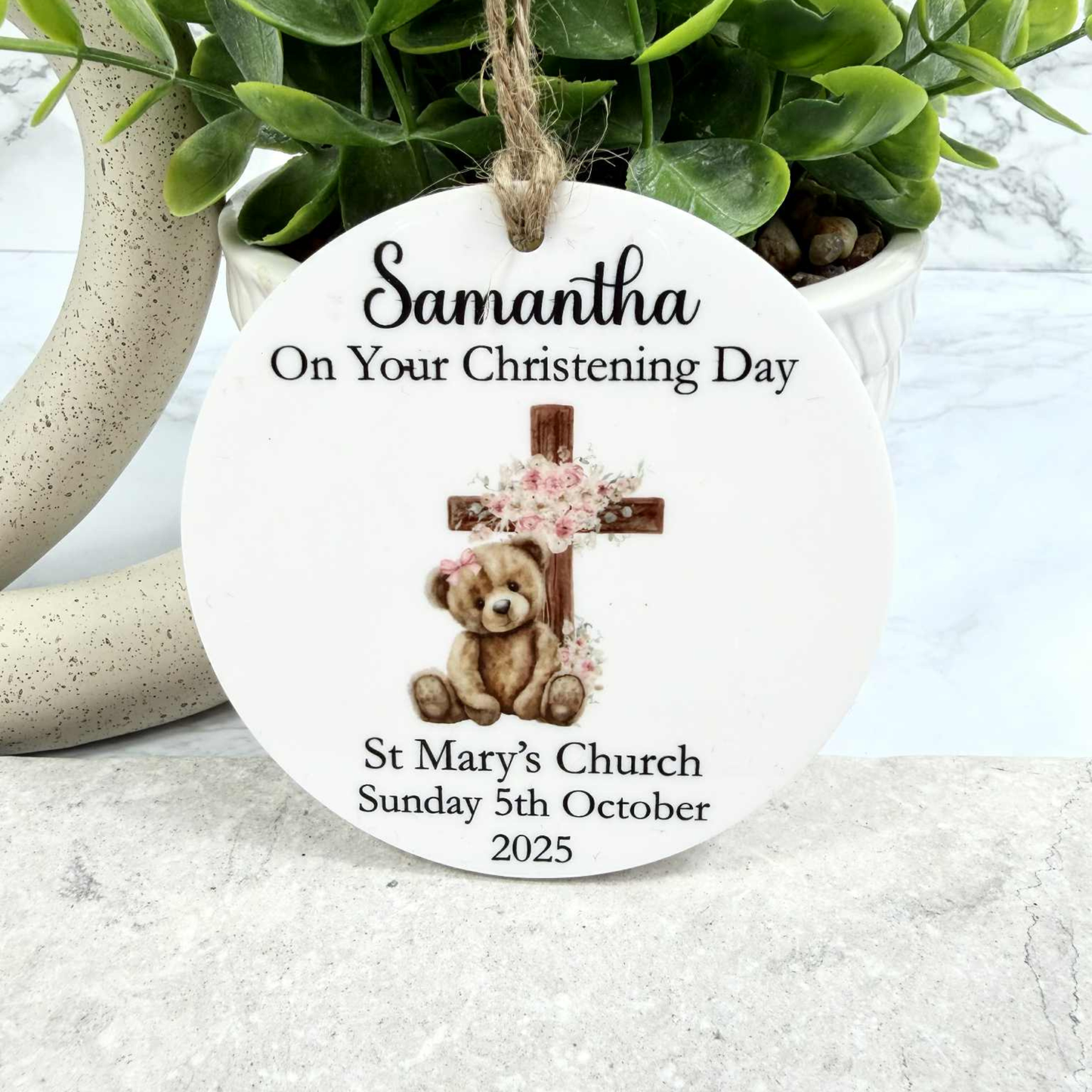 Personalised Christening Ornament