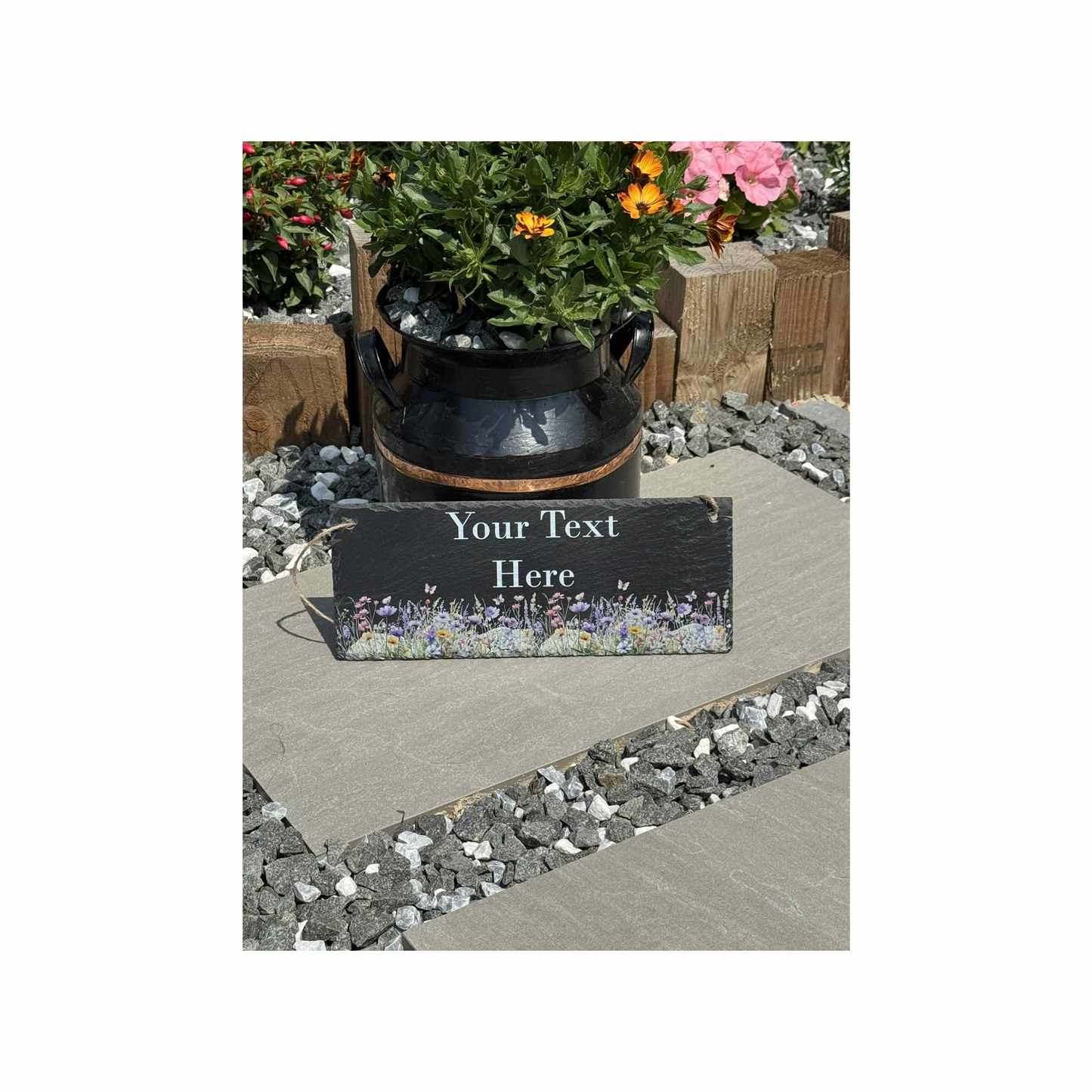 Your text hanging slate sign