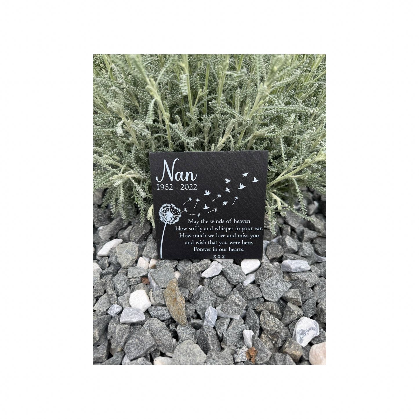 May the winds of heaven memorial slate