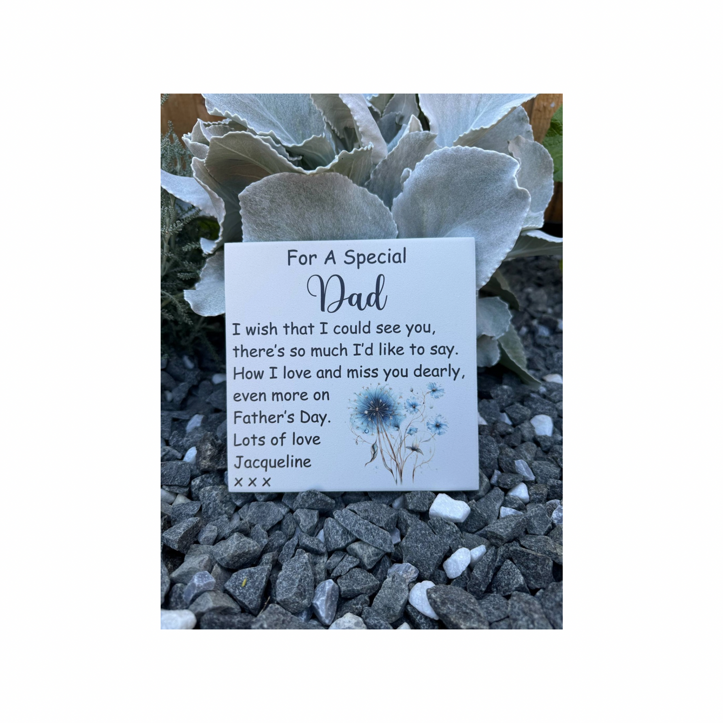 For a special Dad on Father’s Day memorial tile