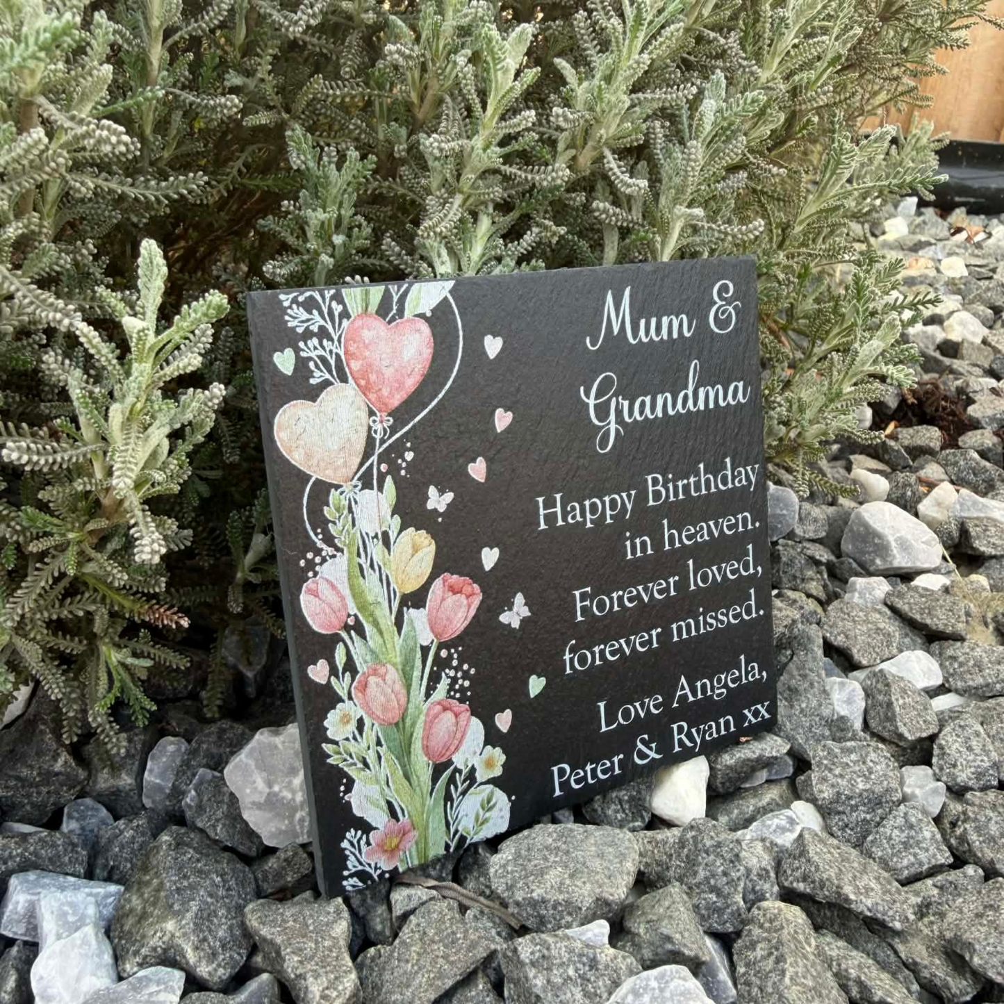 Happy Birthday in heaven slate