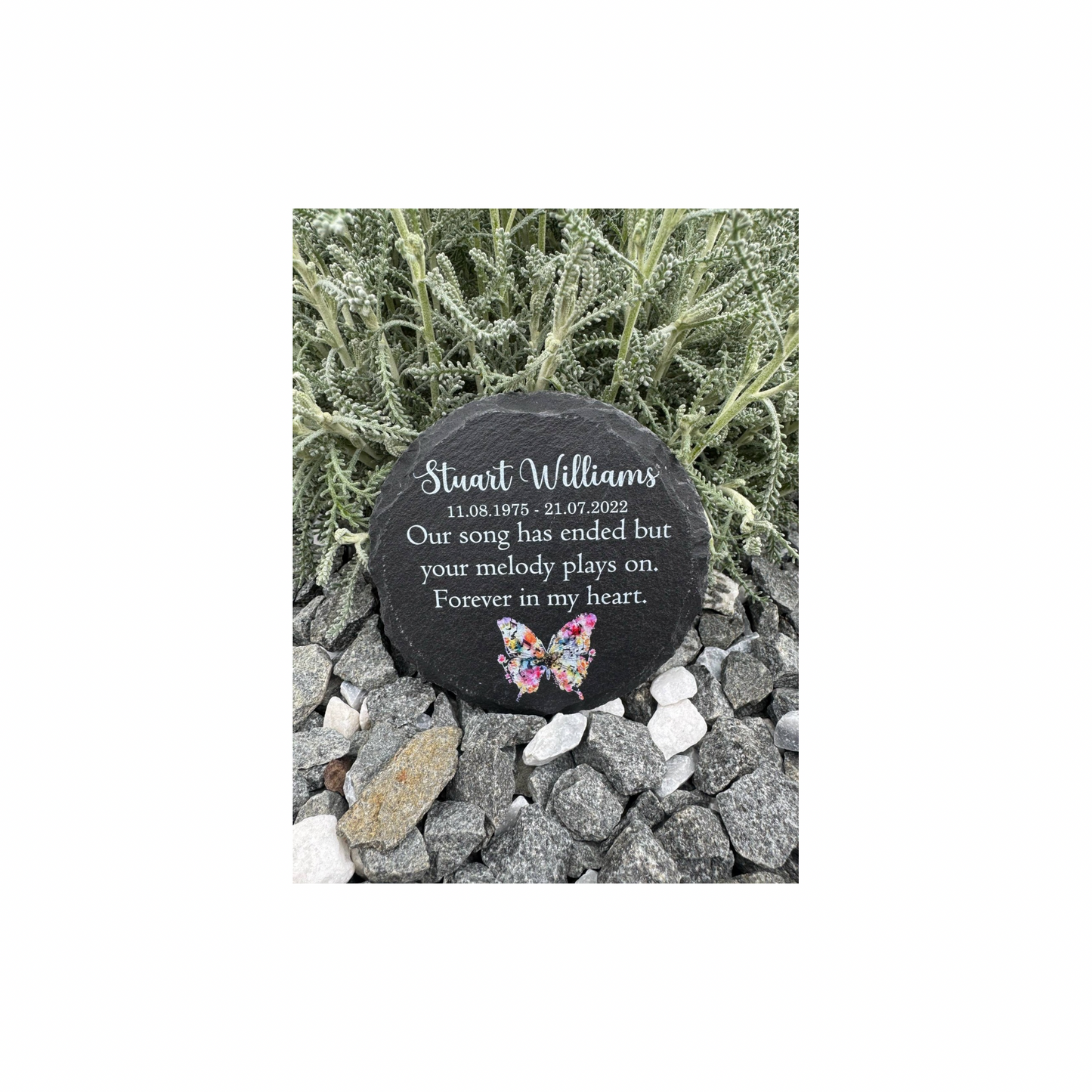 Our song has ended memorial slate