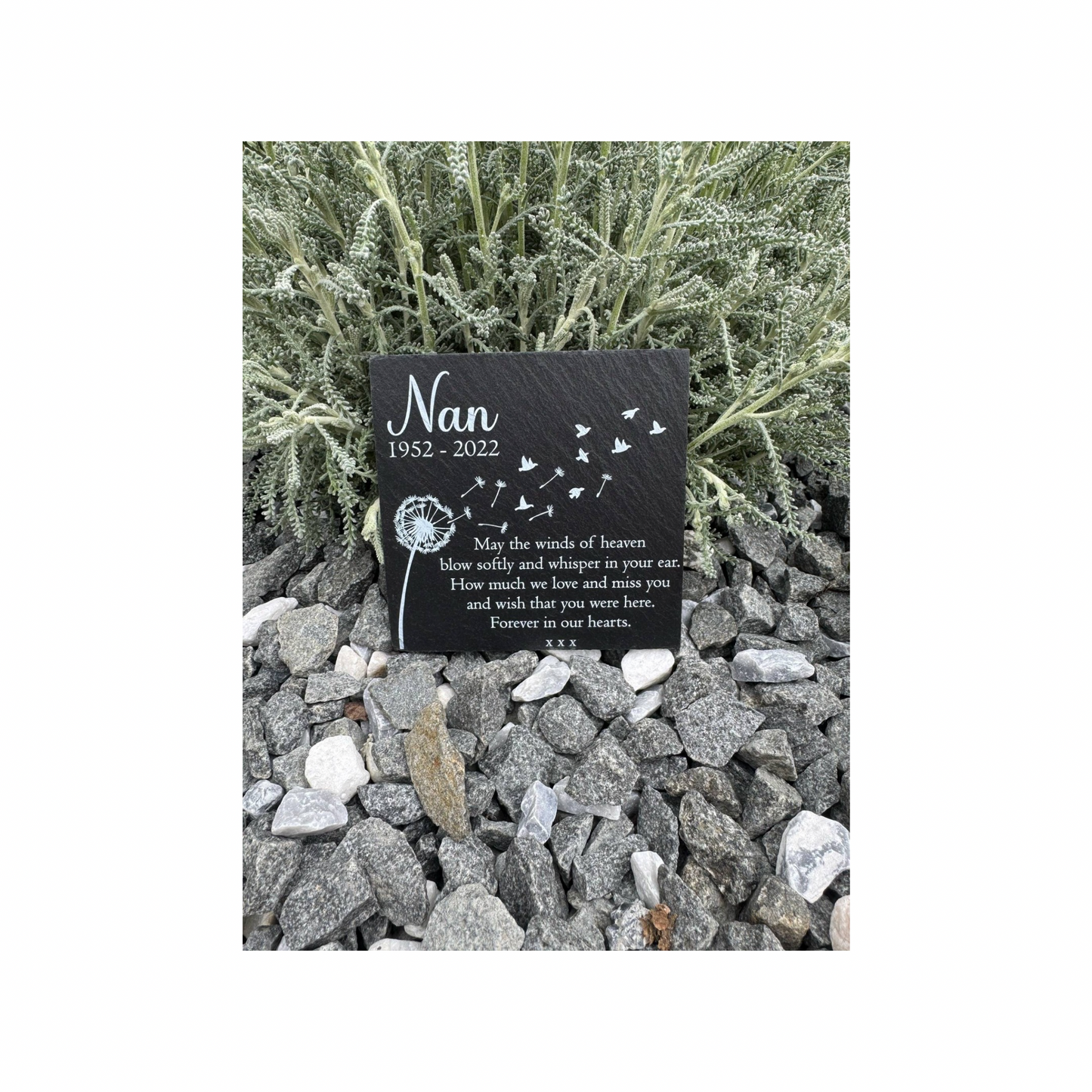 May the winds of heaven memorial slate