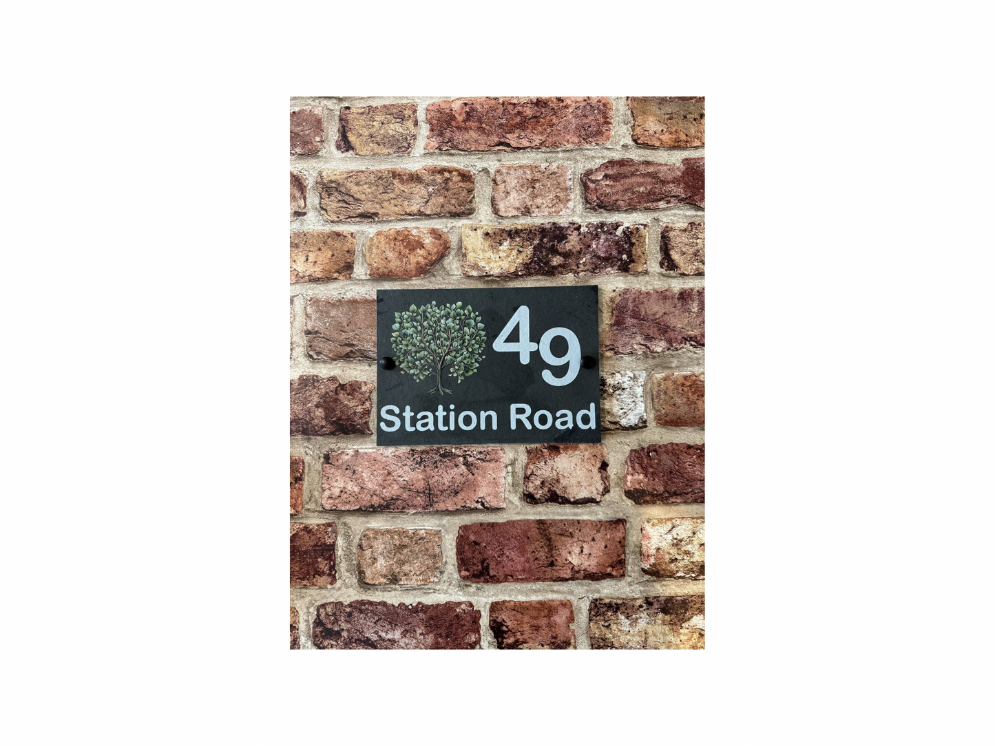 Family tree of life slate house sign