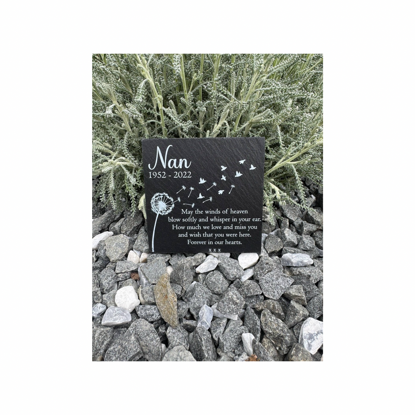 May the winds of heaven memorial slate