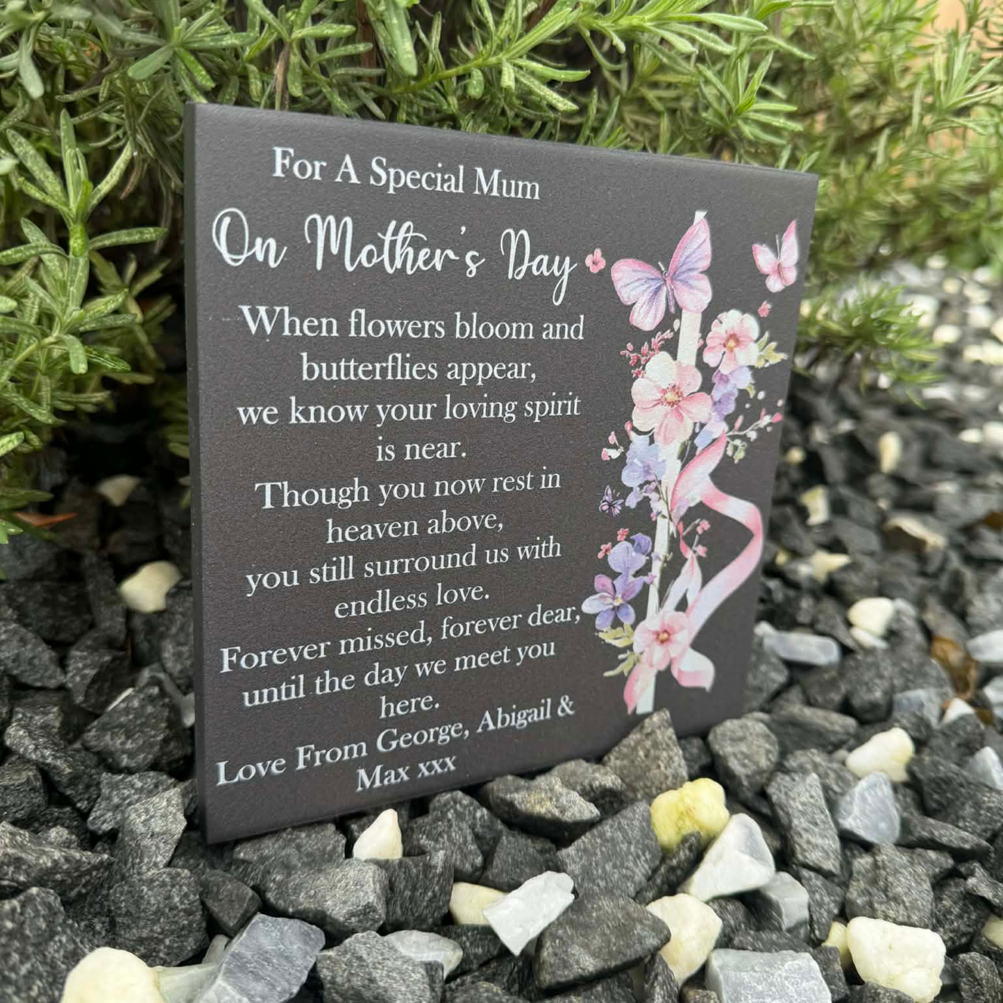 Mother’s Day when flowers bloom and butterflies appear memorial