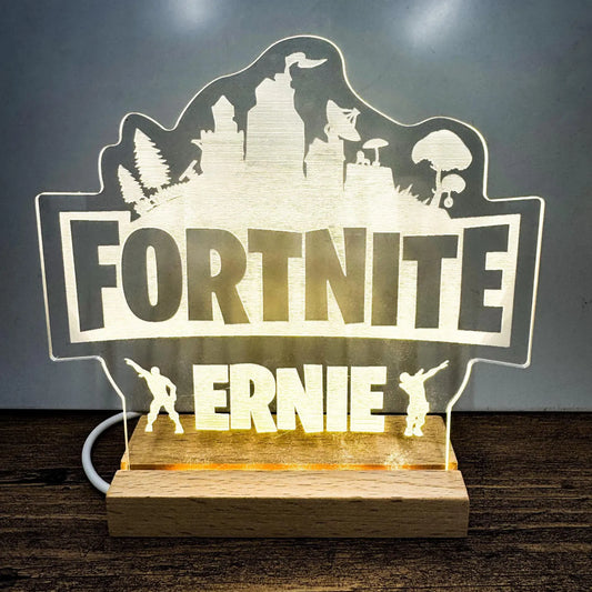 Personalised Gamer Night Light | Battle Royale LED Desk Lamp