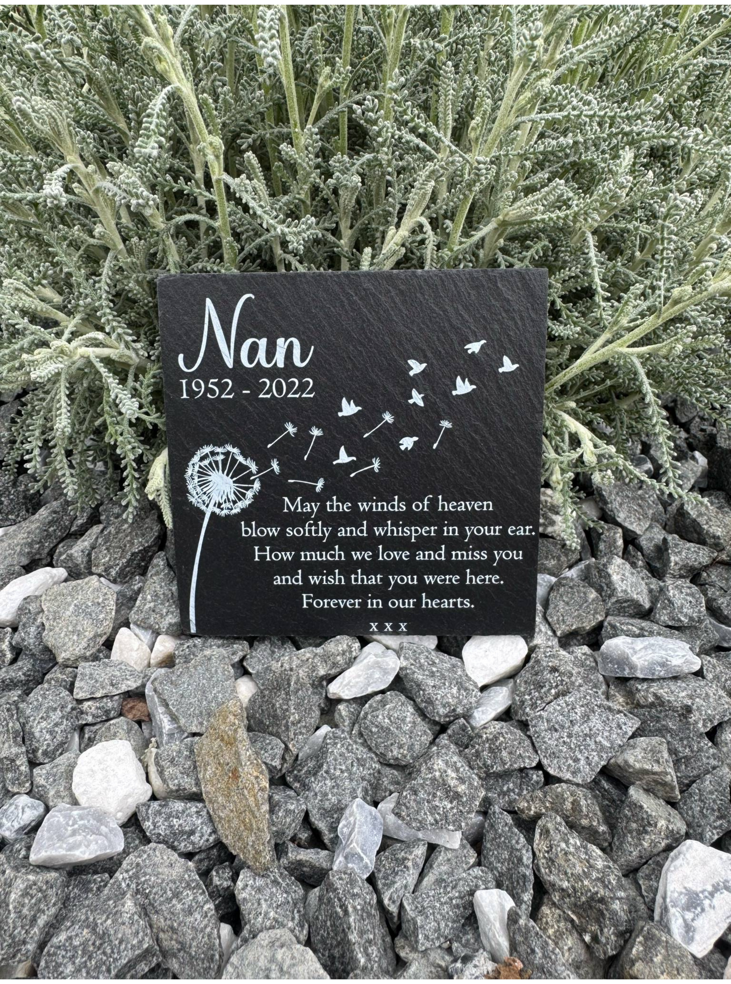 May the winds of heaven memorial slate