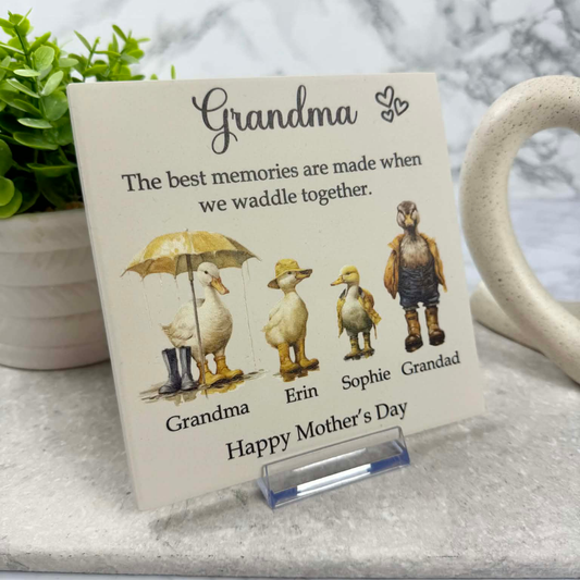 The best memories are made when we waddle together tile