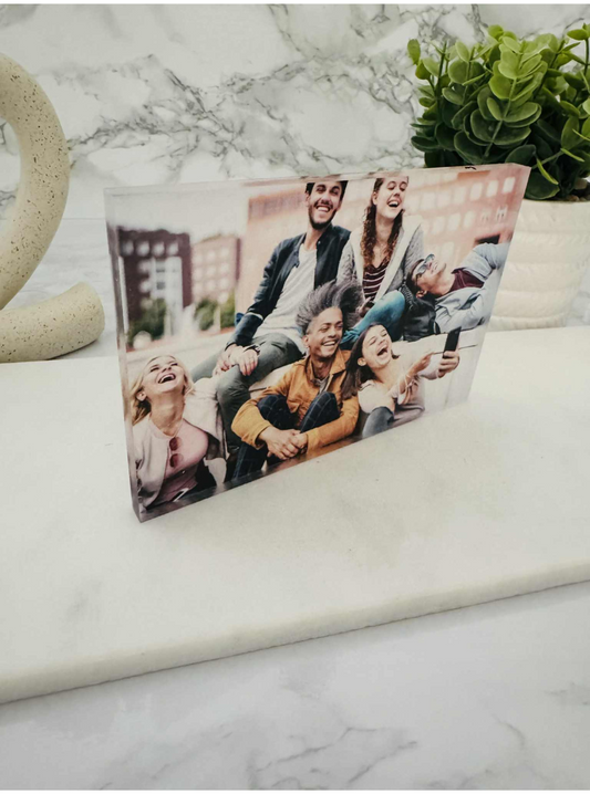 Acrylic photo block