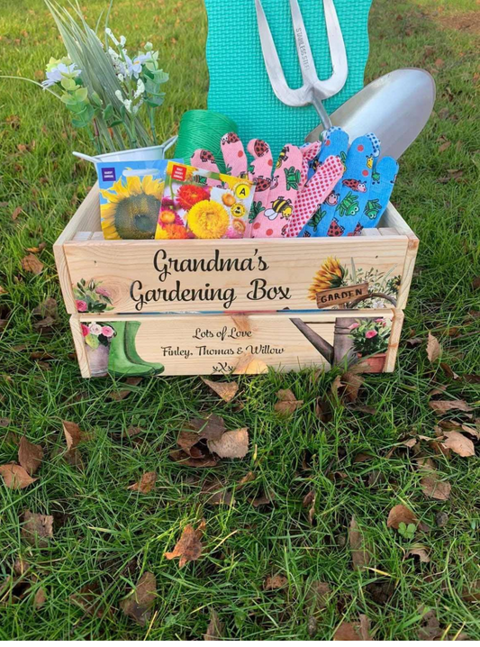 Wooden garden crate