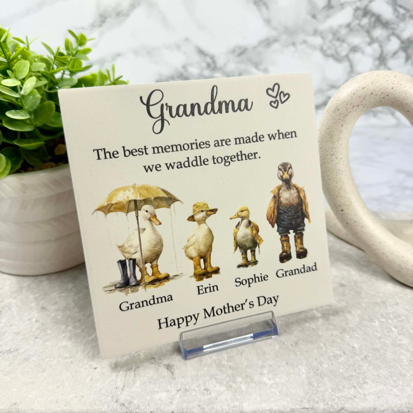 The best memories are made when we waddle together tile