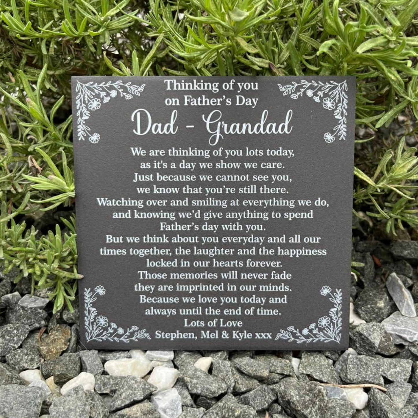 Father’s Day we are thinking of you lots today