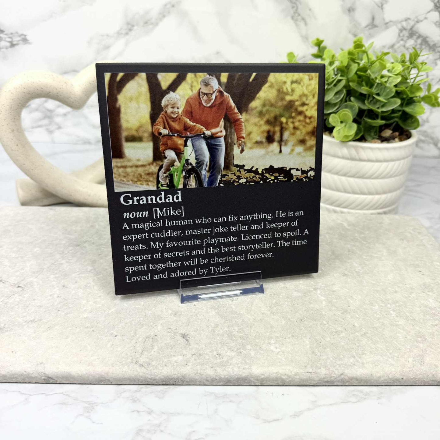 Personalised Grandfather Noun Tile