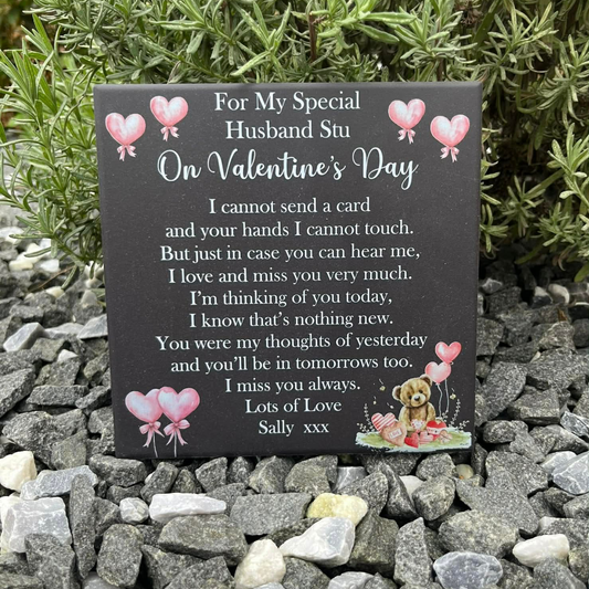 Cannot send a card valentines memorial tile