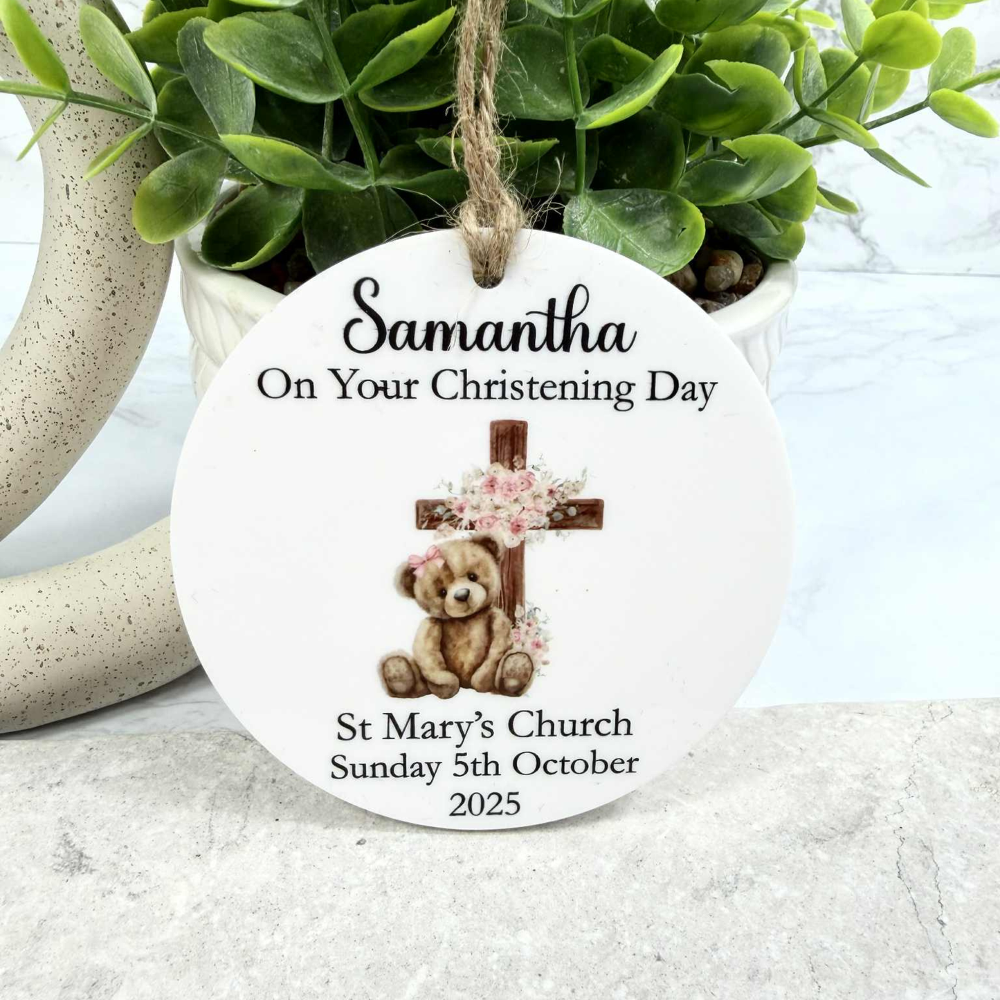 Personalised Christening Ornament