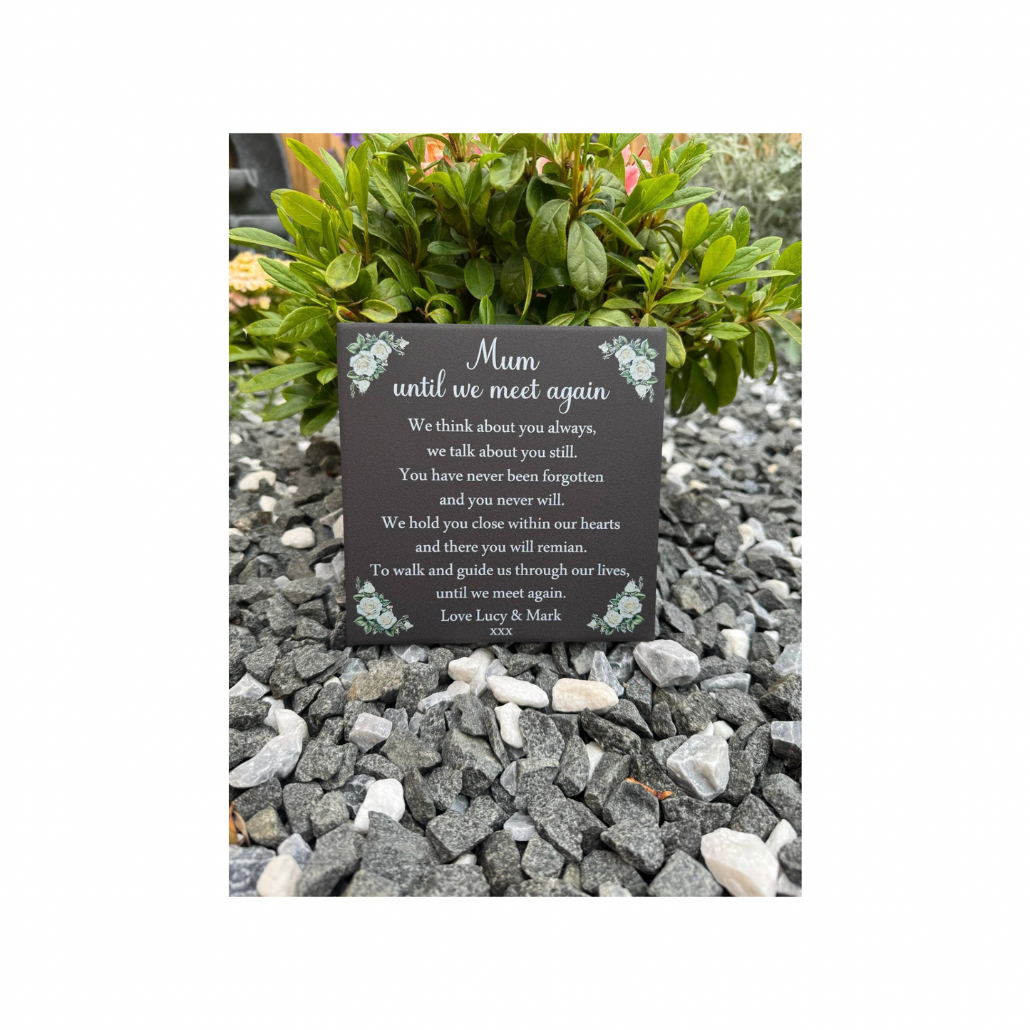 Until we meet again memorial tile