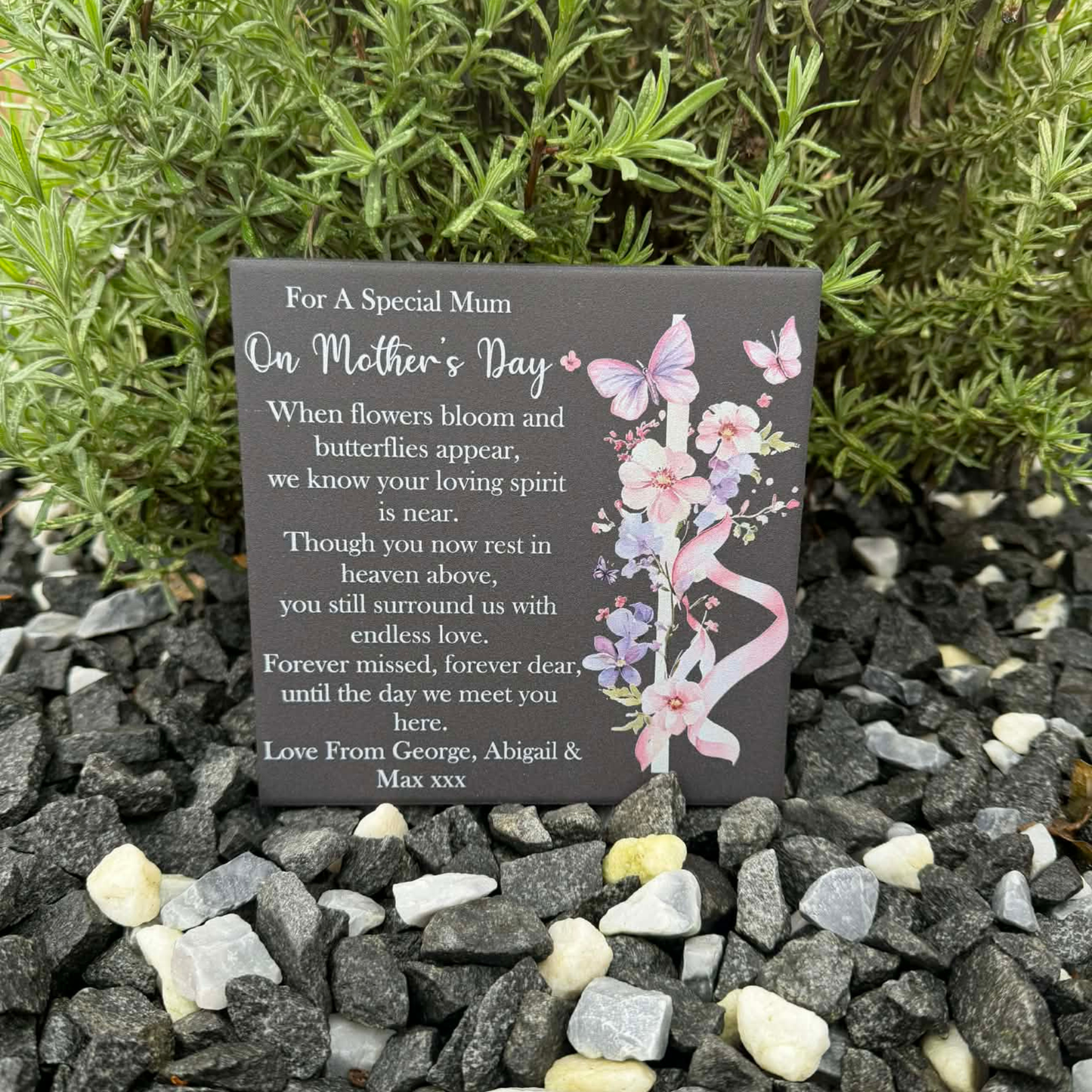 Mother’s Day when flowers bloom and butterflies appear memorial