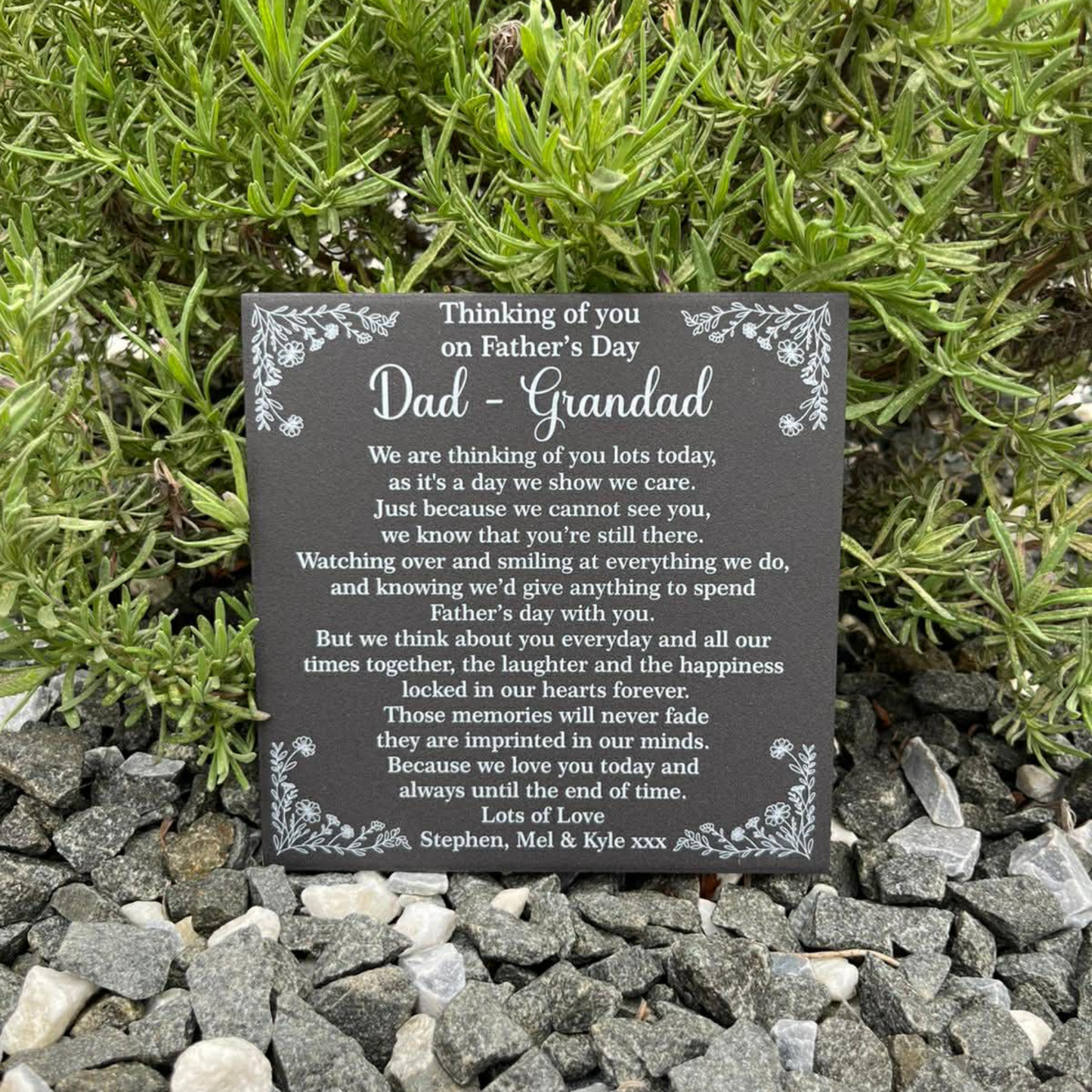 Father’s Day we are thinking of you lots today