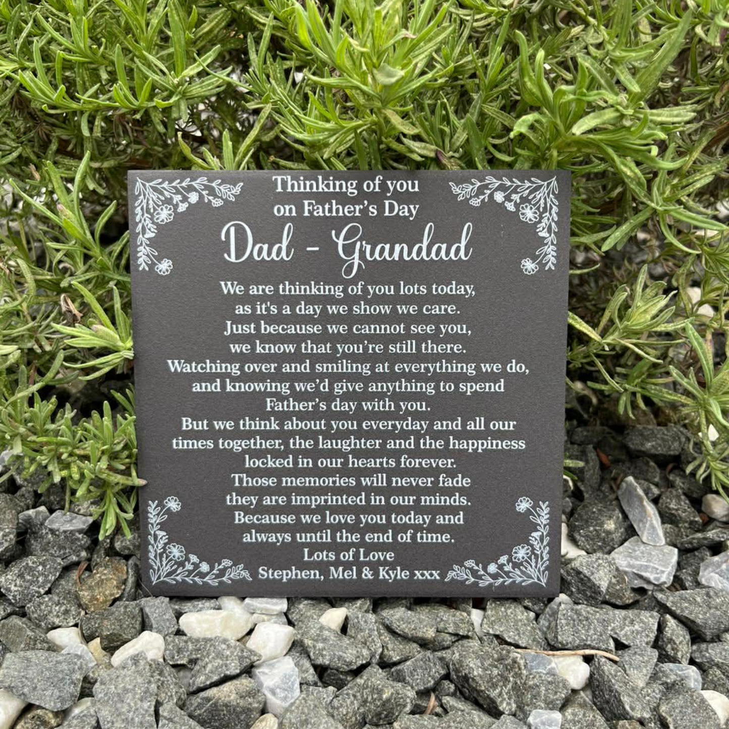 Father’s Day we are thinking of you lots today