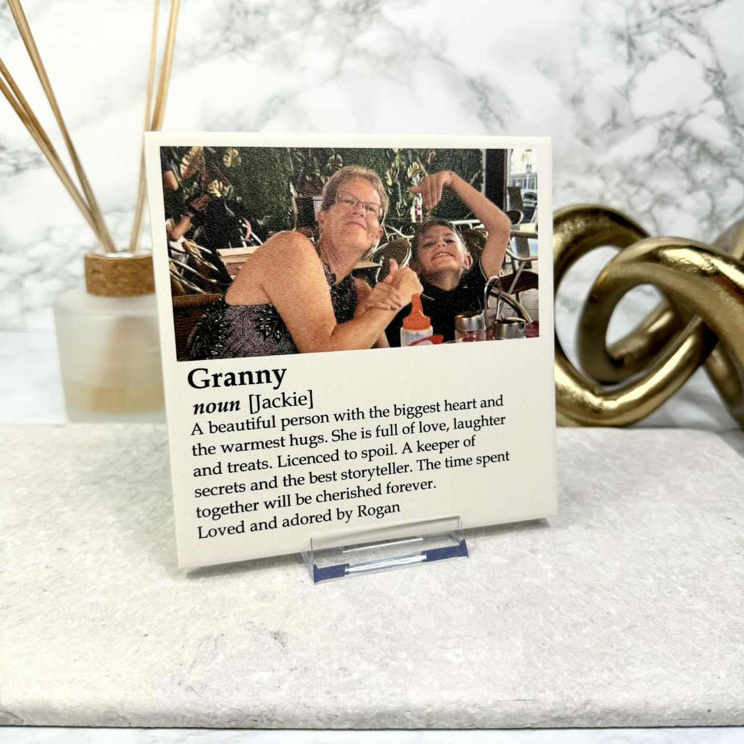 Personalised Grandmother Noun Tile