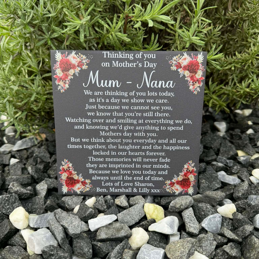 Mother’s Day we are thinking of you lots today memorial