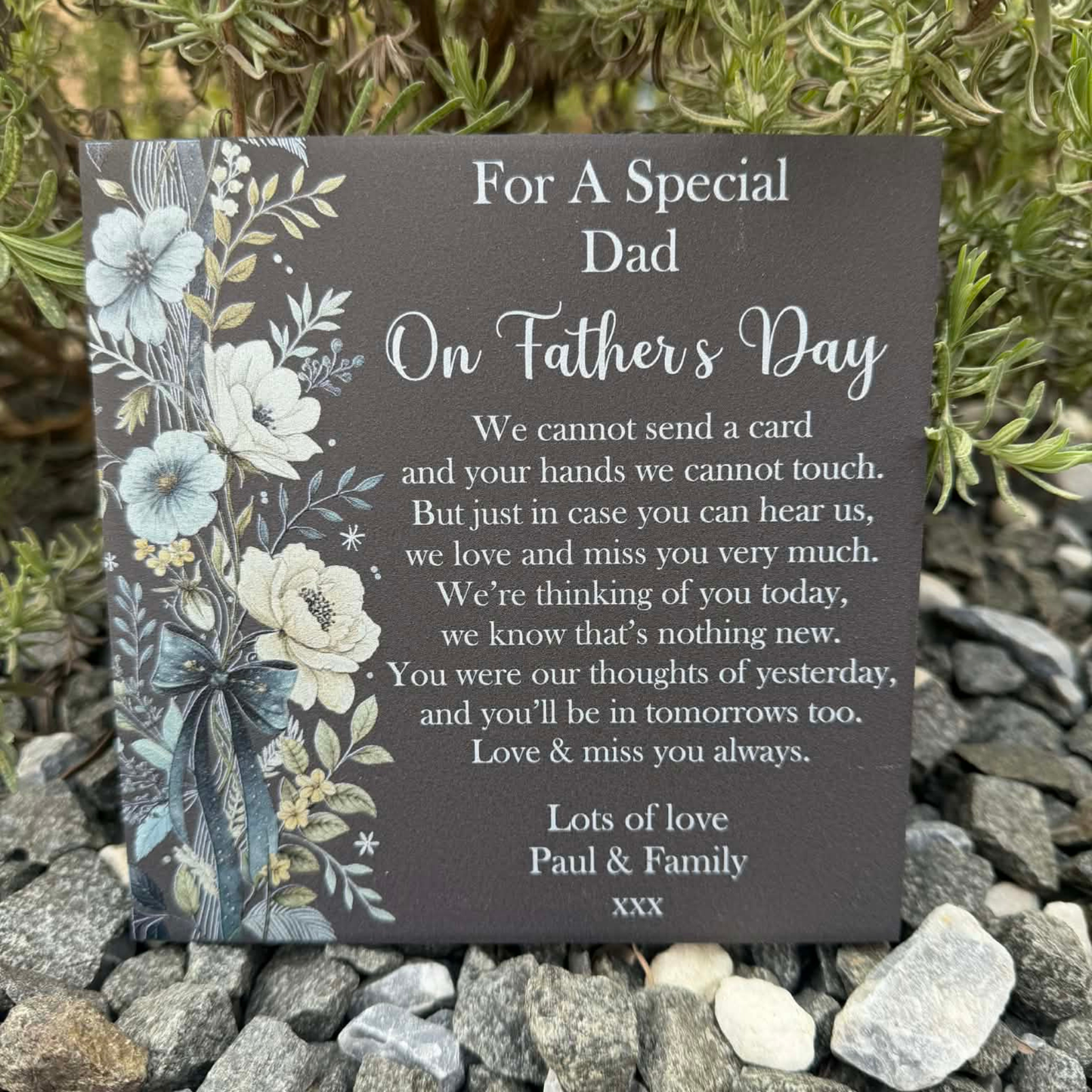 Father’s Day cannot send a card
