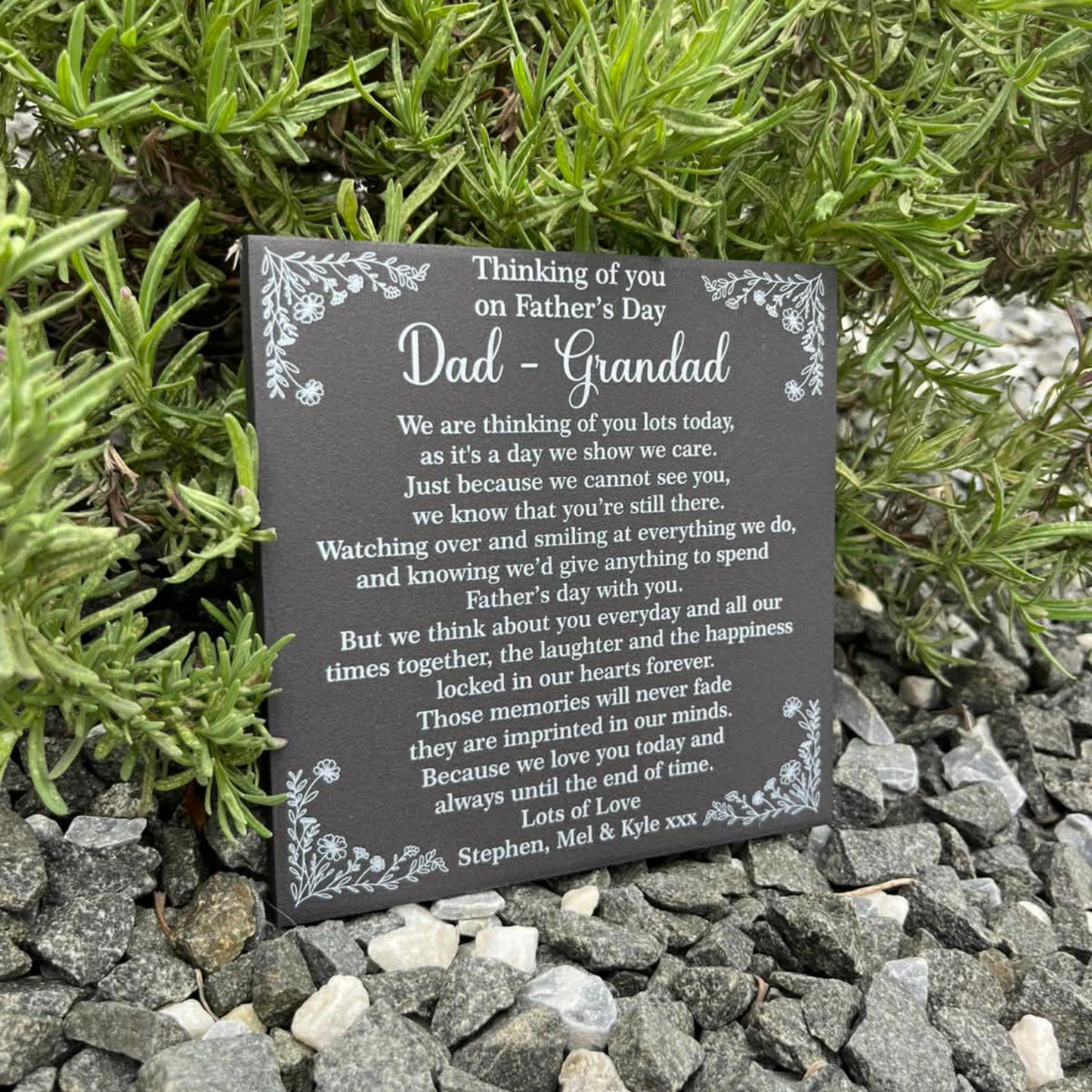 Father’s Day we are thinking of you lots today