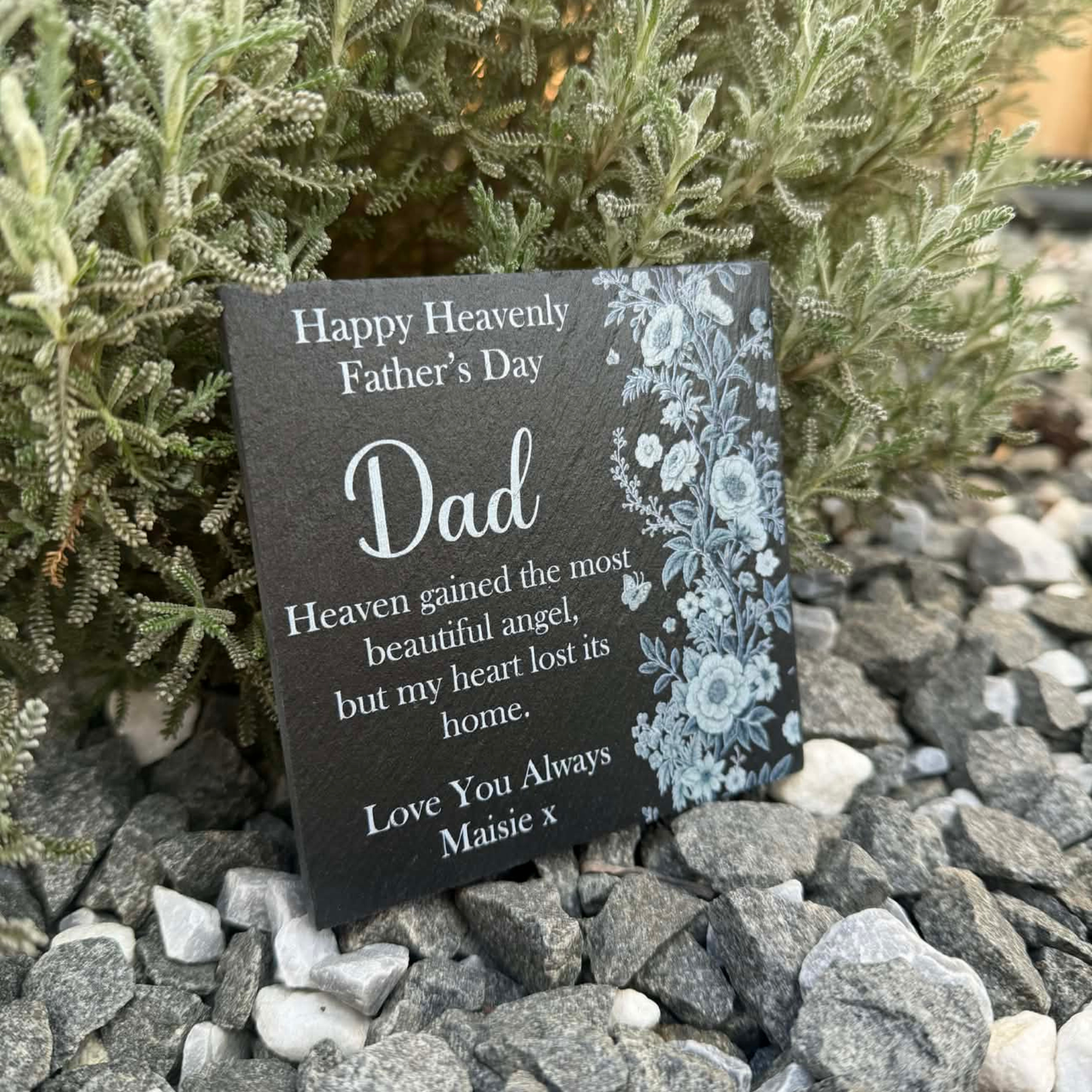 Happy heavenly Father’s Day slate