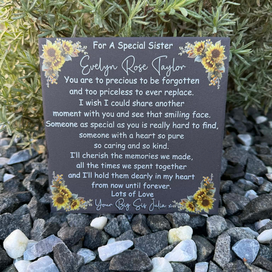 You are to precious to be forgotten memorial tile