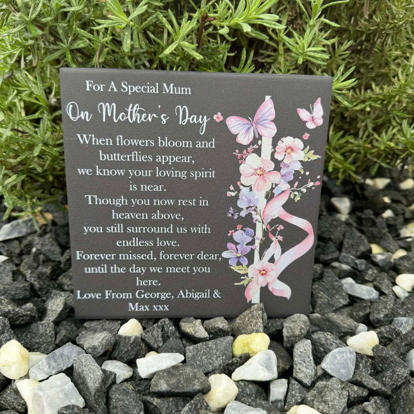 Mother’s Day when flowers bloom and butterflies appear memorial