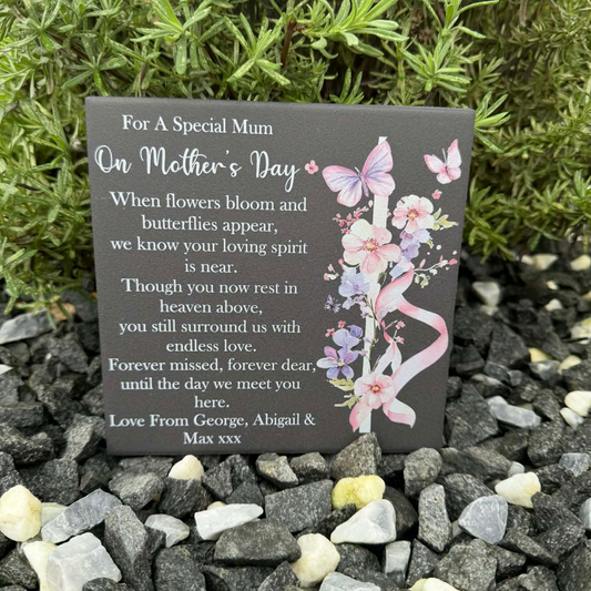 Mother’s Day when flowers bloom and butterflies appear memorial