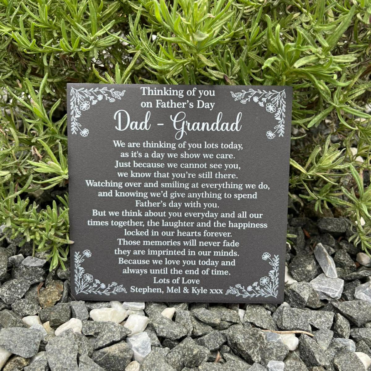 Father’s Day we are thinking of you lots today