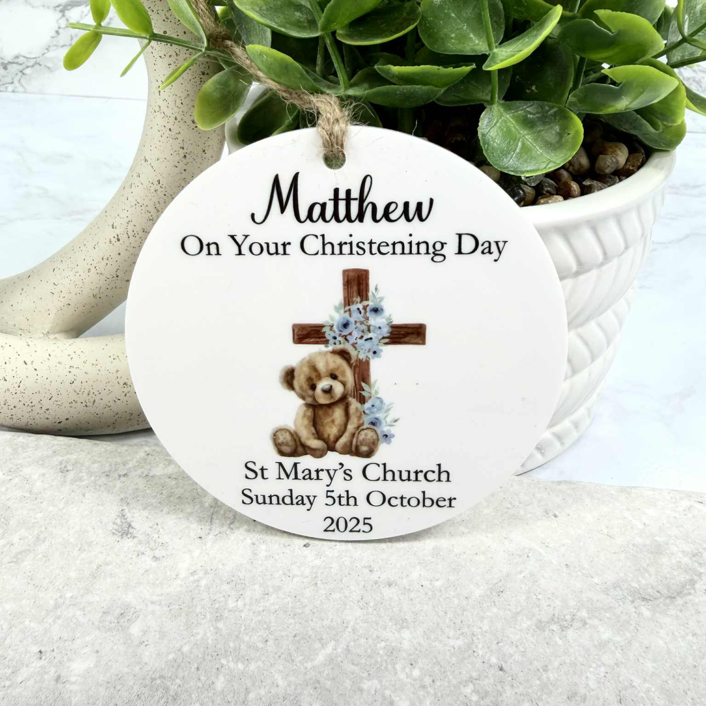 Personalised Christening Ornament